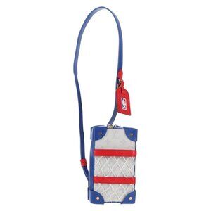 LOUIS VUITTON White LV X NBA Soft Trunk Phone Box Bag M80101 LV Auth 138078M
